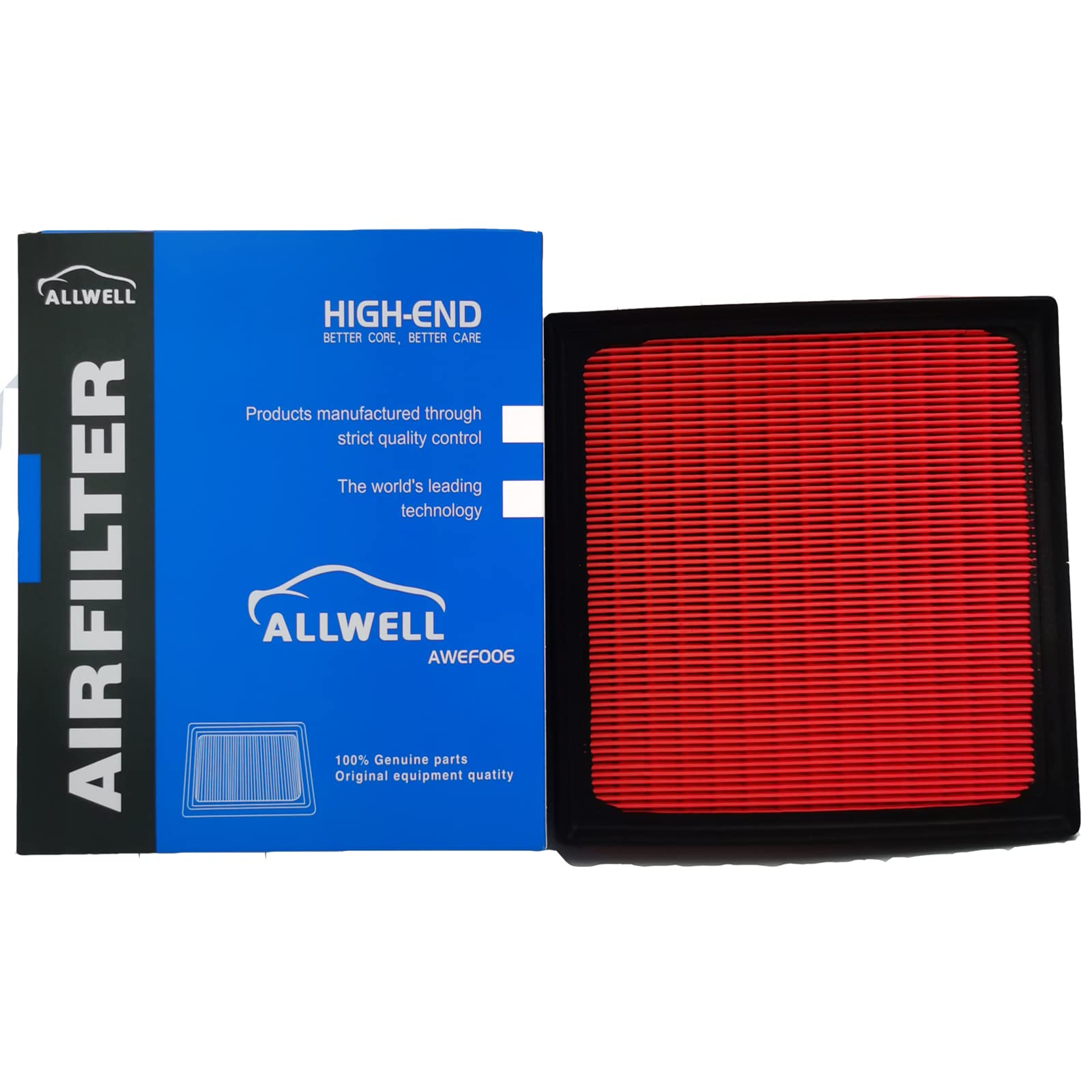Allwell Engine Air Filter Fits Toyota Camry(2018-23),Rav4(19-23),Highlander(19-23),Avalon(2019-2022),Yaris(2021-22),Lexus Es350(